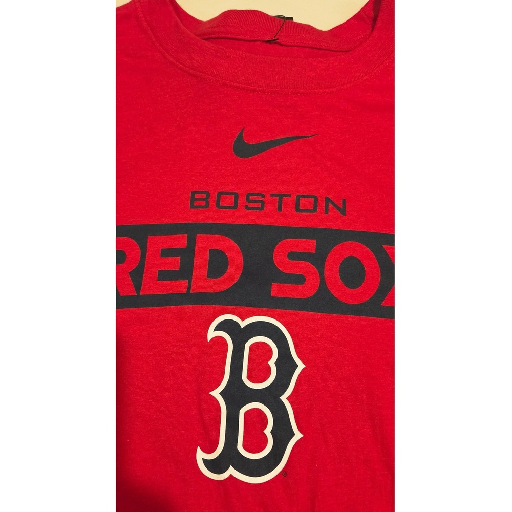 Nike T-Shirt Mens Medium Red NEW Boston Red Sox MLB Graphic Short Sleeve Tee - Picture 5 of 8